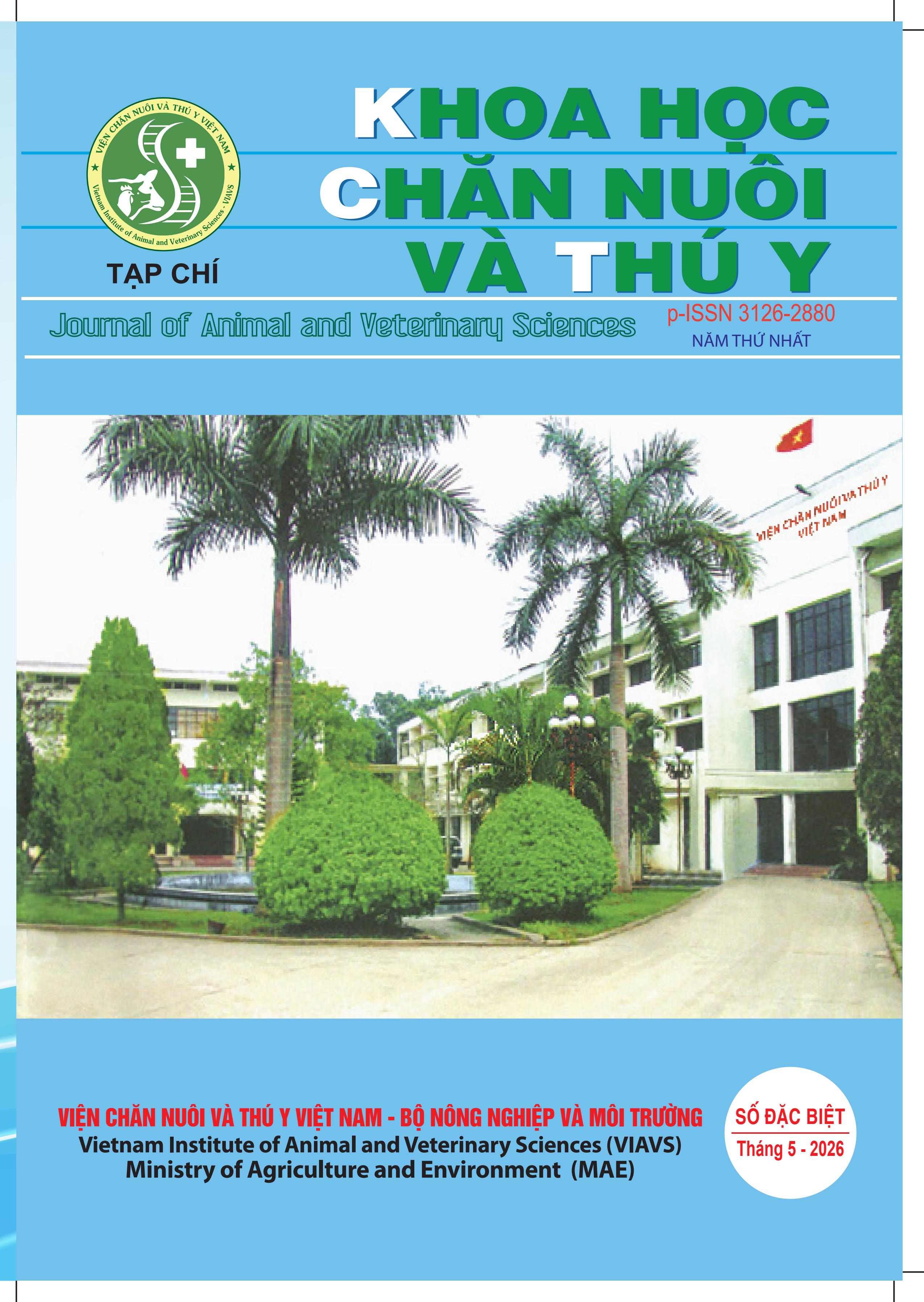 Thông báo V/v thay đổi chỉ số ISSN của Tạp chí Khoa học Chăn nuôi và Thú y Thông báo V/v thay đổi chỉ số ISSN của Tạp chí Khoa học Chăn nuôi và Thú y
